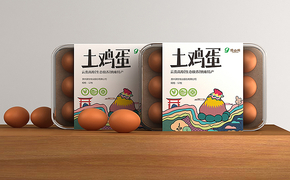 乡土与鲜活的碰撞 土鸡蛋与滚山鸡系列包装设计策略